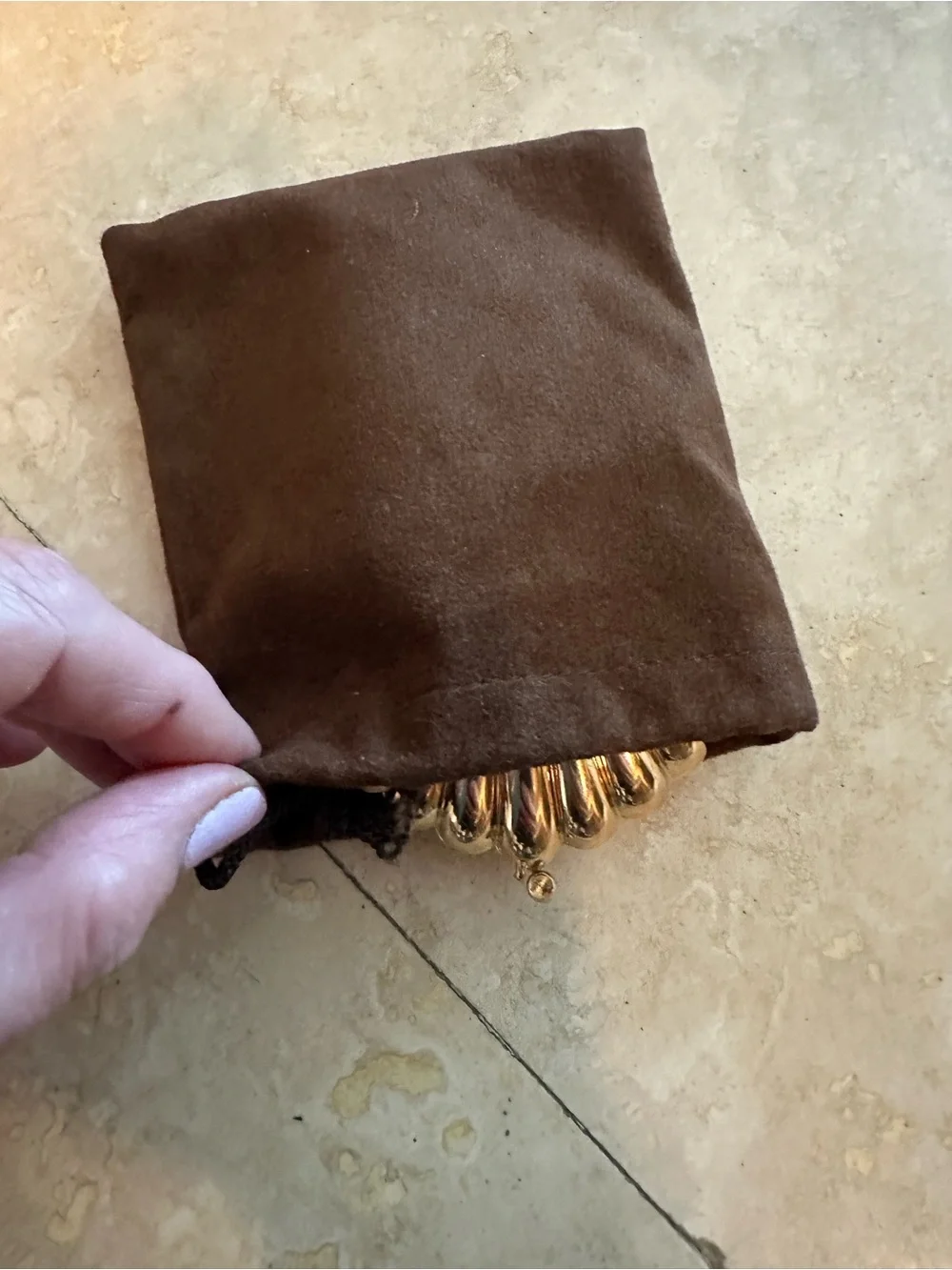 Rare Vintage 1960’s Givenchy Gold Shell Compact Powder Case